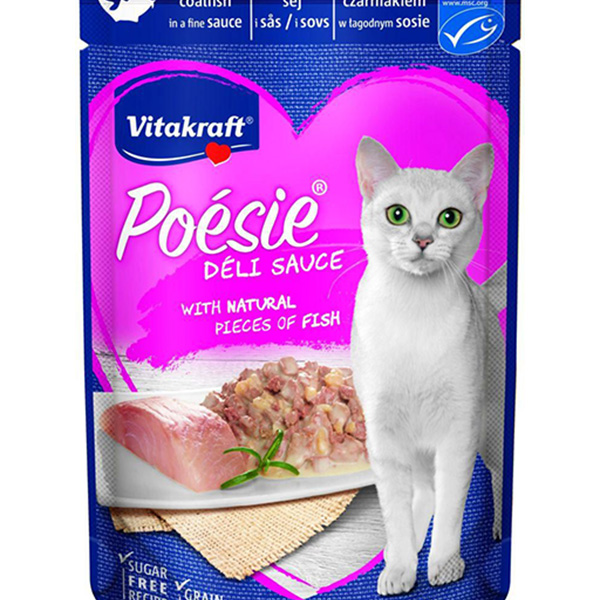 Vitakfraft Poesie Coalfish Balık Etli Pouch Kedi Konservesi
