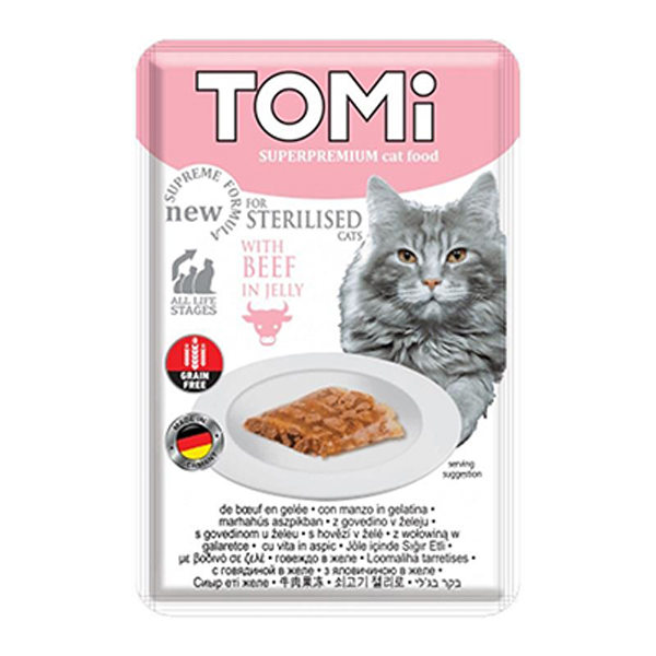 Tomi Dana Etli Pouch Kısırlaştırılmış Konserve Kedi Maması