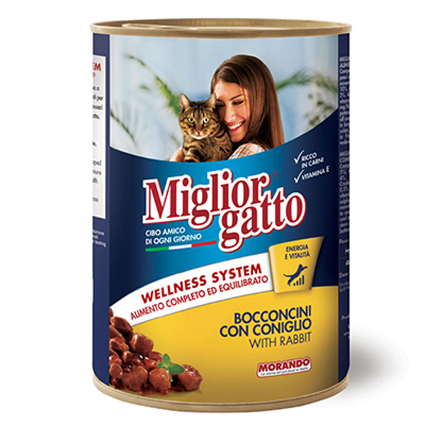 Miglior Tavşanlı Yetişkin Konserve Kedi Maması