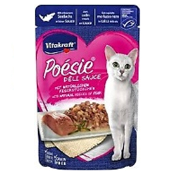 Vitakraft Poesie Soslu Balık Etli Yetişkin Konserve Kedi Maması