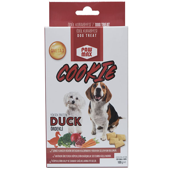 Pawmax Ördekli Küçük Irk Köpek Ödül Kurabiyesi