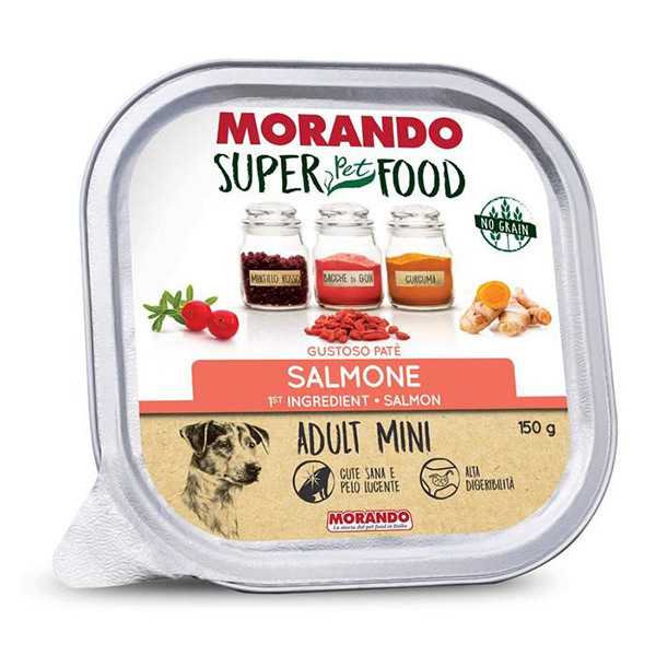 Morando Super Food Somonlu Küçük Irk Pate Yetişkin Köpek Konservesi