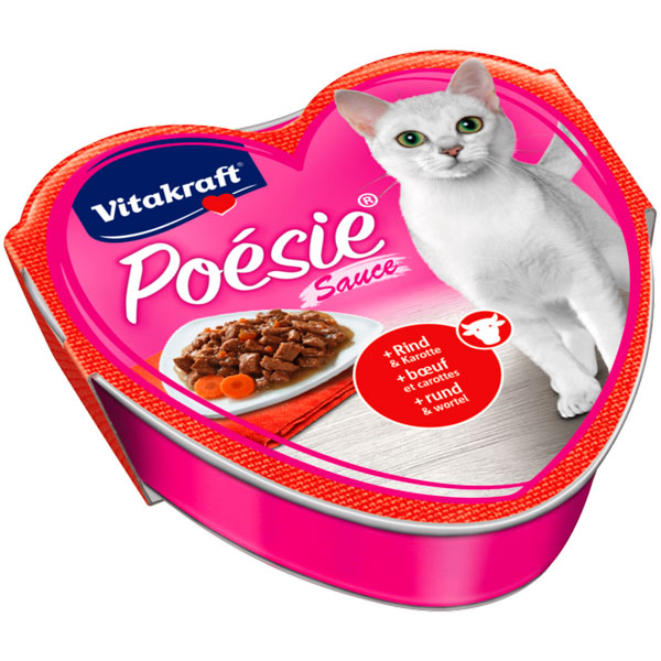 Vitakraft Poesie Soslu Sığır Etli Yetişkin Konserve Kedi Maması