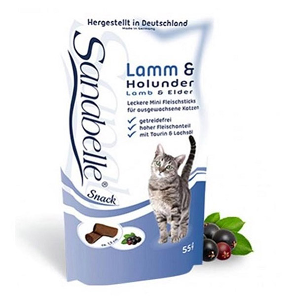 Sanabelle Snack Kuzu Etli ve Yaban Mersinli Kedi Ödül Maması