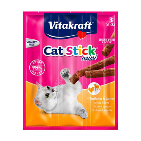 Vitakraft Sticks Tavuk Etli ve Kedi Otlu Kedi Ödül Maması