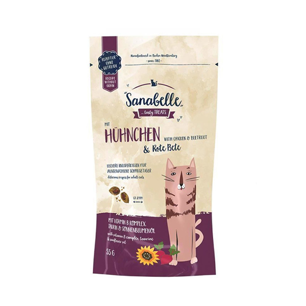 Sanabelle Crispies Tavuklu ve Pancarlı Kedi Ödül Maması