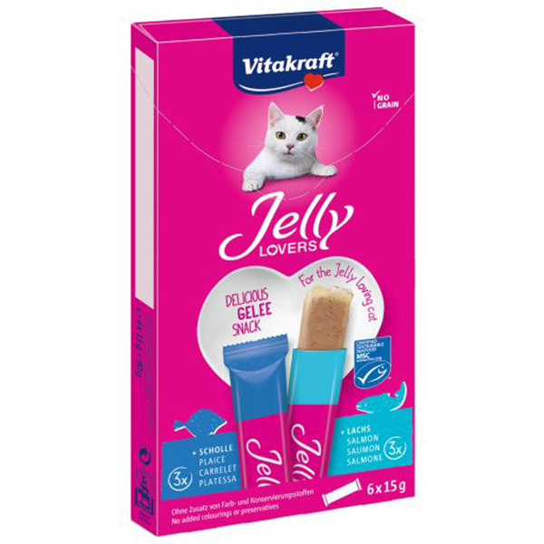 Vitakraft Lovers Jöleli Somon ve Pisi Balıklı Kedi Ödül Maması