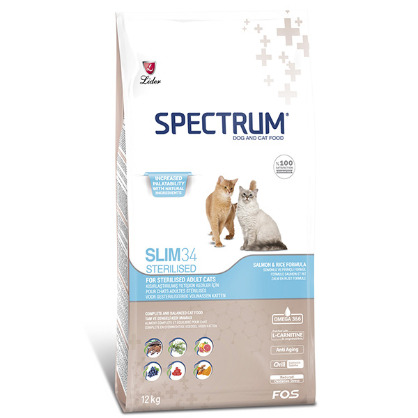 Spectrum Slim34 Hipoalerjenik Somonlu Kısırlastırılmış Kedi Maması