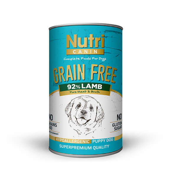 Nutri Canin Tahılsız Puppy Kuzu Etli Yetişkin Konserve Köpek Maması