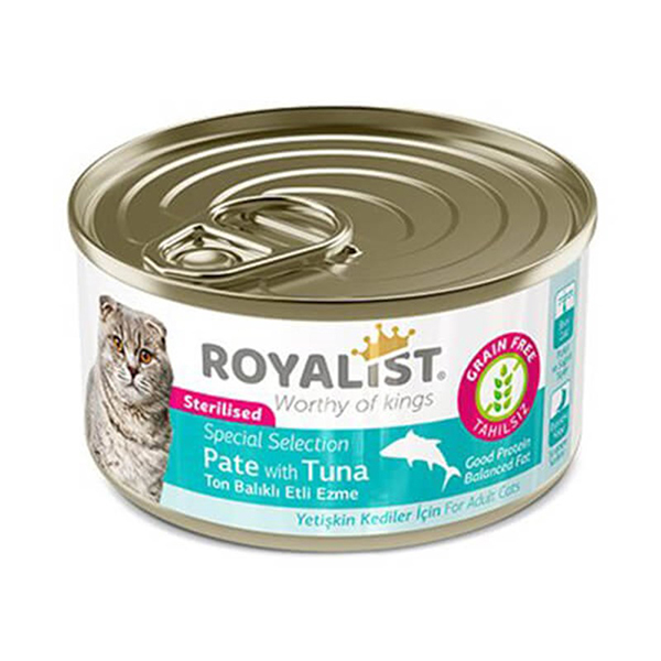 Royalist Tahılsız Ton Balıklı Ezme Yetişkin Konserve Kedi Maması