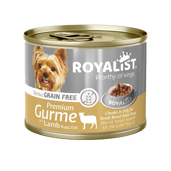 Royalist Küçük Irk Kuzu Etli Gurme Yetişkin Konserve Köpek Maması