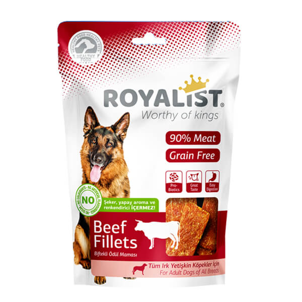 Royalist Tahılsız Biftek Fileto Yumuşak Köpek Ödül Maması