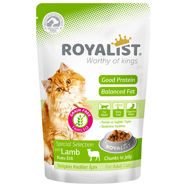 Royalist Tahılsız Kuzu Etli Jöleli Yetişkin Konserve Kedi Maması