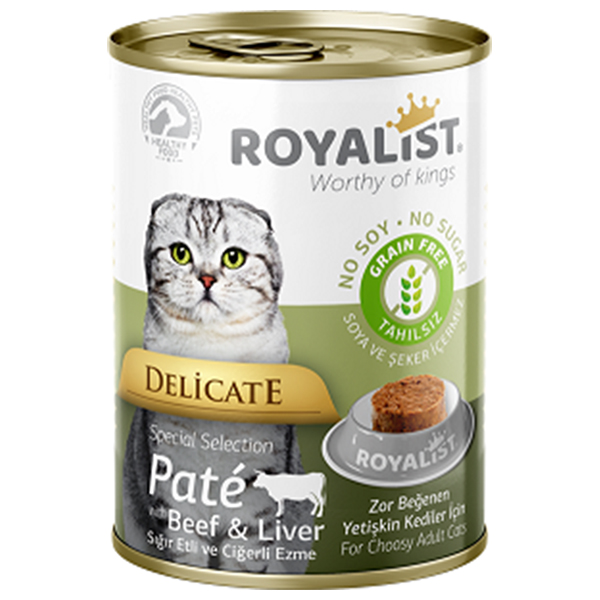 Royalist Delicate Sığır Etli Ezme Yetişkin Konserve Kedi Maması