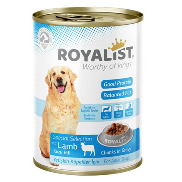 Royalist Kuzu Etli Soslu Yetişkin Konserve Köpek Maması