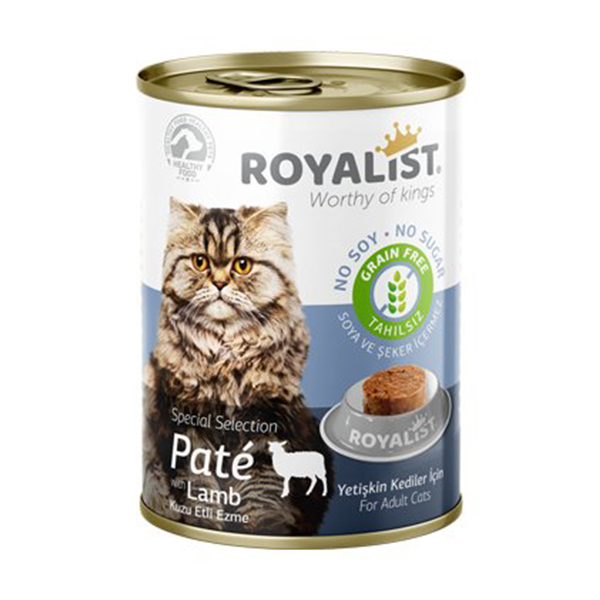 Royalist Tahılsız Kuzulu Ezme Yetişkin Konserve Kedi Maması