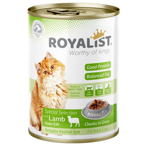 Royalist Kuzu Etli Yetişkin Konserve Kedi Maması