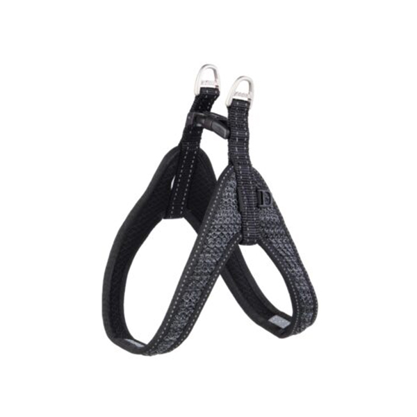 Rogz Utility Fast Fit Tuig Dolgulu Köpek Göğüs Tasması Siyah (1.2x32 Cm, Large)