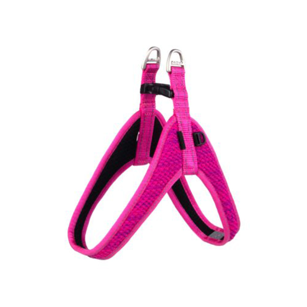 Rogz Utility Fast Fit Tuig Dolgulu Köpek Göğüs Tasması Pembe (1.2x32 Cm, Large)