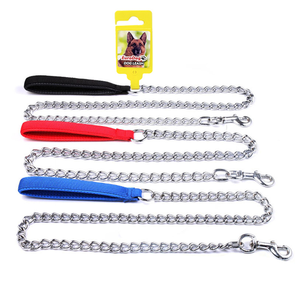 Euro Dog Yumuşak Saplı Zincir Köpek Gezdirme Tasması 4 Mm 65 Cm