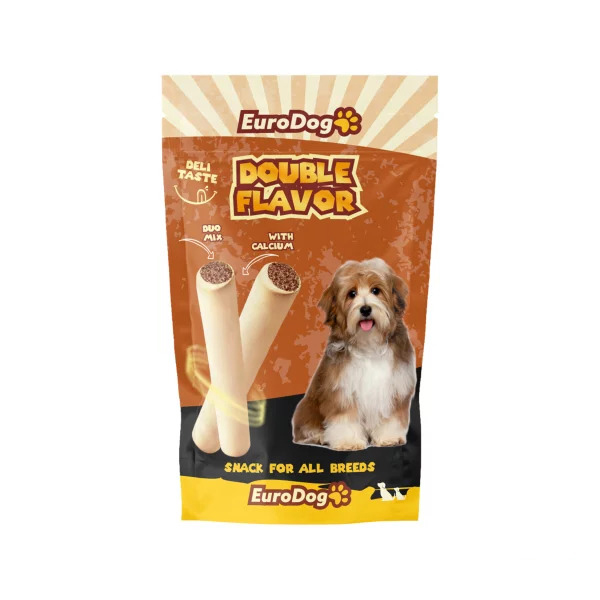 Euro Dog Double Flavor Kuzu Etli Çubuk Köpek Ödül Maması