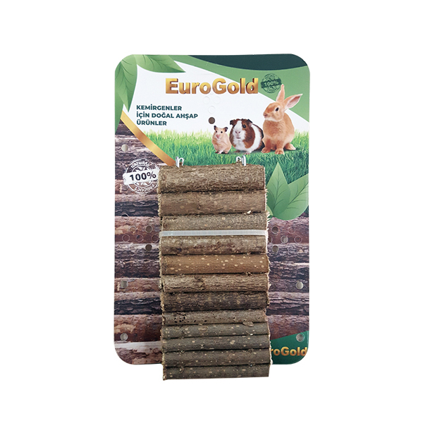 Euro Gold Doğal Ahşap Kemirgen Tüneli 12x30 Cm