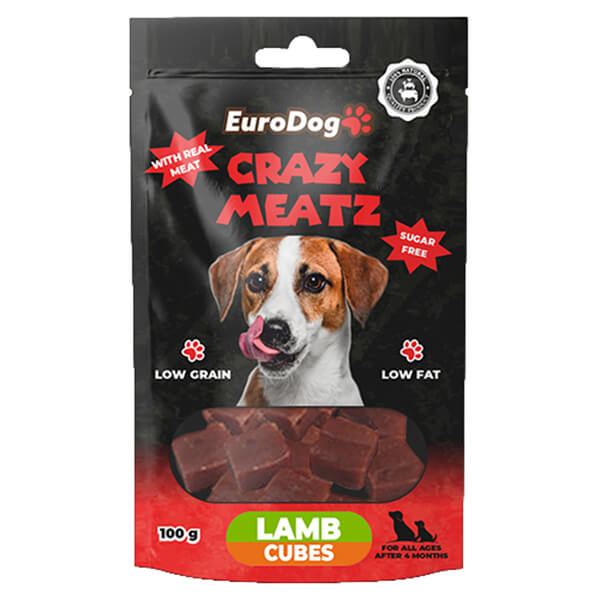 Euro Dog Kuzulu Küp Doğal Köpek Ödül Maması
