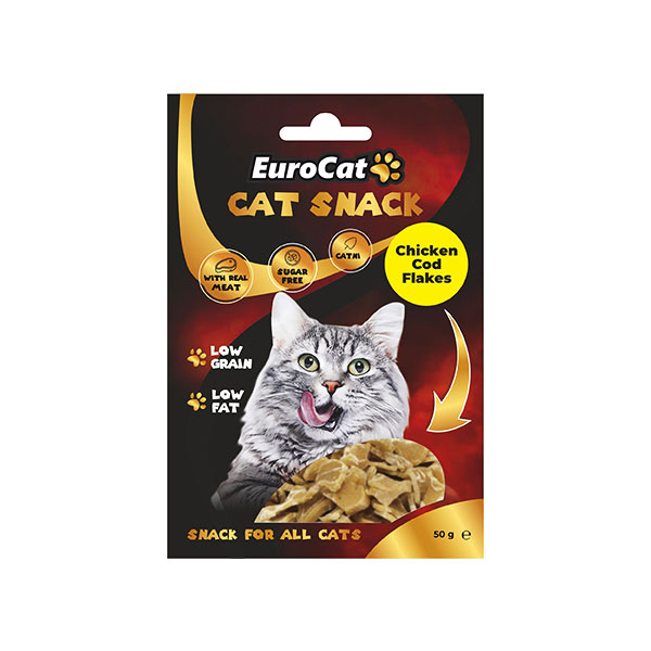 Euro Cat Cat Snack Düşük Tahıllı Tavuklu Catnipli Kedi Ödül Maması