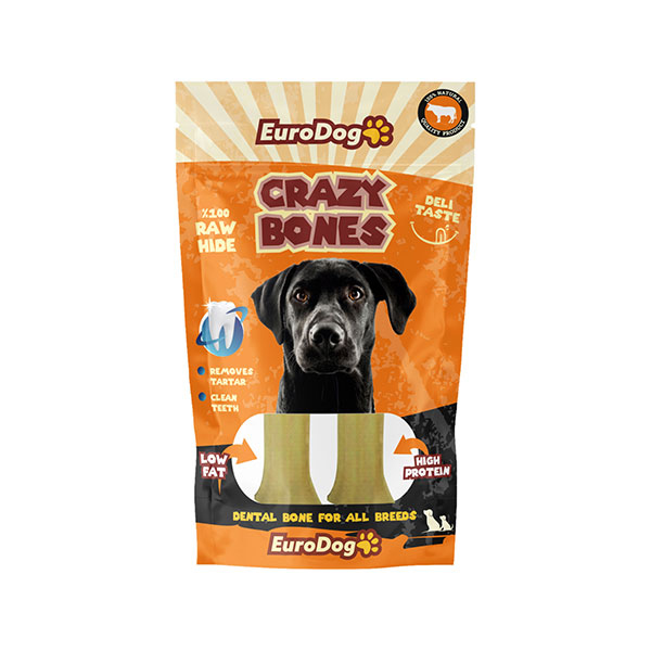 Euro Dog Crazy Bone Press Köpek Kemik Ödül Maması 12 Cm
