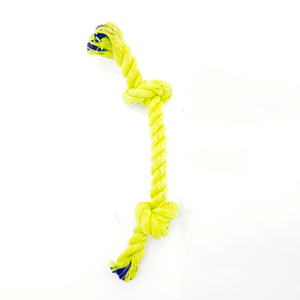 Euro Dog Çift Düğüm Diş İpi Köpek Oyuncağı (Sarı, 30 Cm)