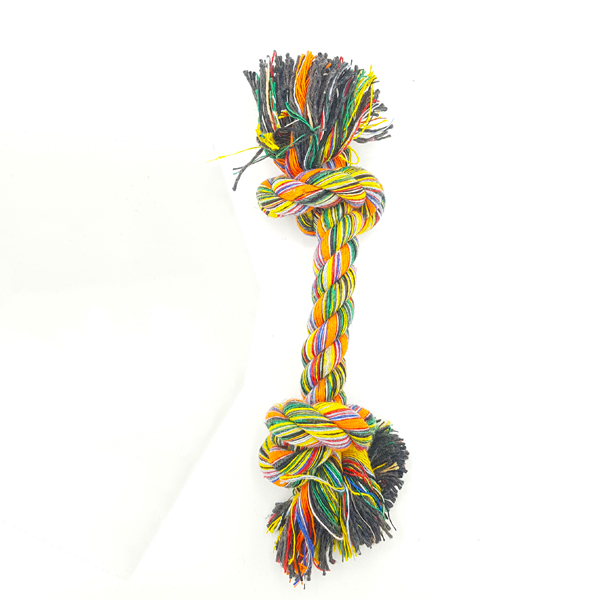 Euro Dog Çift Düğüm Diş İpi Köpek Oyuncağı (Renkli, 30 Cm)
