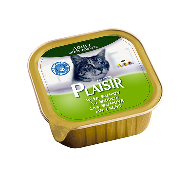 Plaisir Somonlu Pate Konserve Kedi Maması