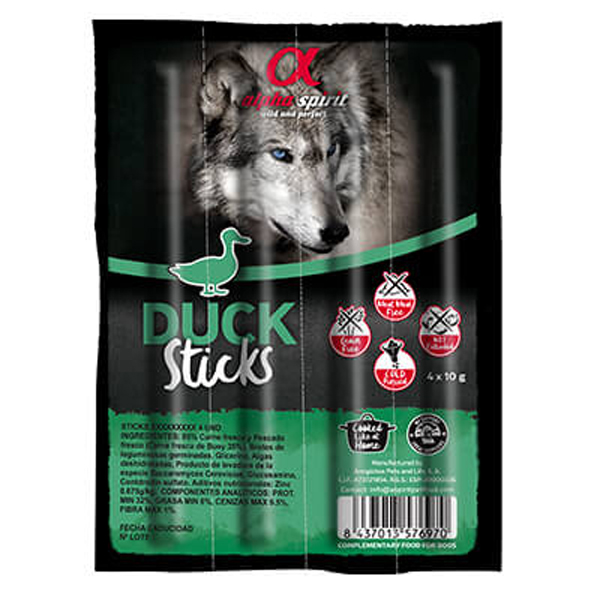 Alpha Spirit Ördekli Sticks Köpek Ödül Maması