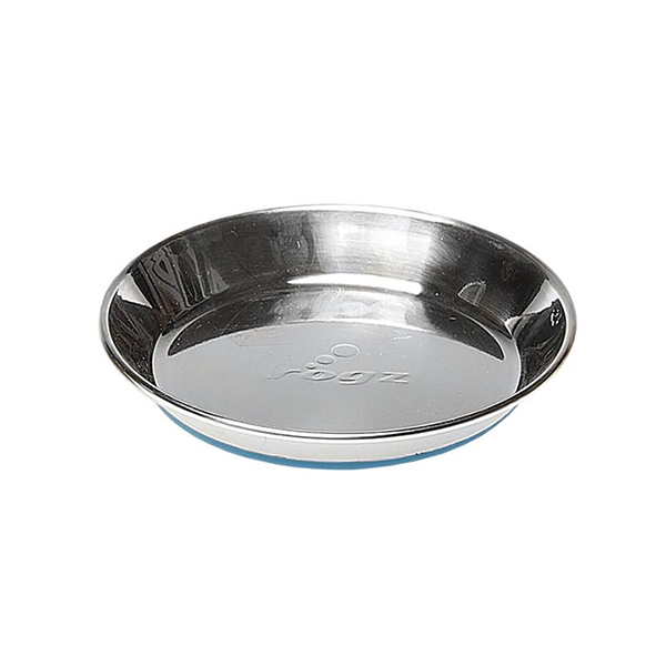 Rogz Catz Bowlz Anchovy Kaymaz Taban Çelik Kedi Mama ve Su Kabı Mavi