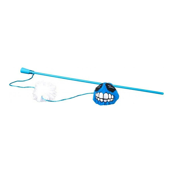 Rogz Catnip Toyz Fluffy Magic Stick Peluş Kedi Olta Oyuncağı Mavi