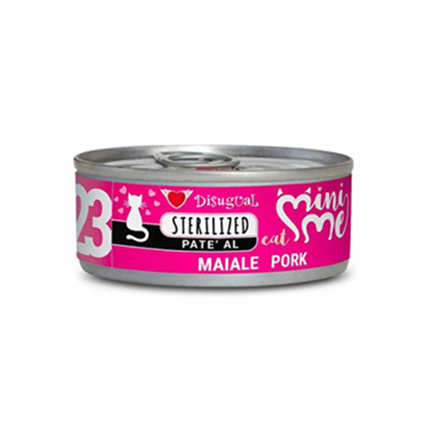 Disugual Mini Me 23 Domuz Etli Pate Kısırlaştırılmış Konserve Kedi Maması