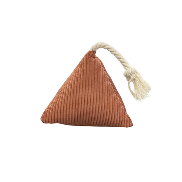 Pet Comfort İpli Prizma Köpek ve Kedi Oyuncağı Gri (Gri, 7x15 Cm)