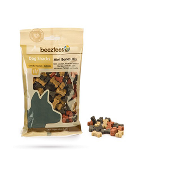Beeztees Mini Bones Mix Tavuk ve Somonlu Köpek Ödül Bisküvisi