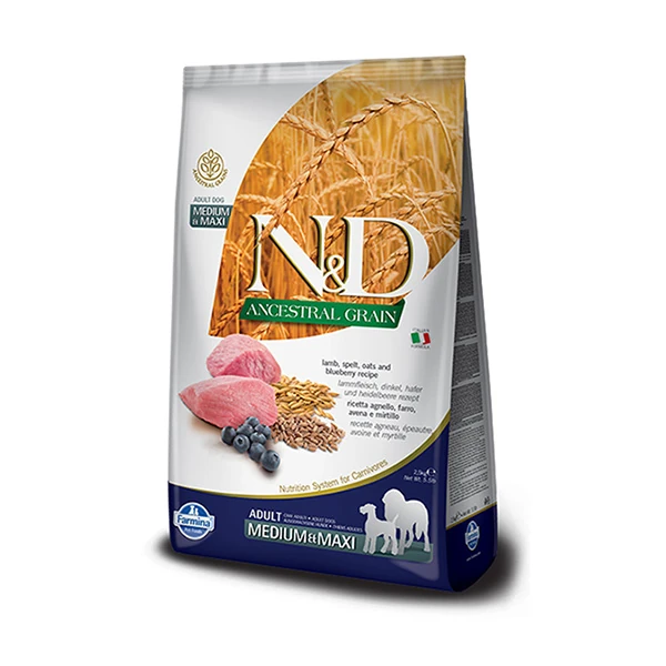 [PND0250084] N&D Düşük Tahıllı Kuzu Etli Orta ve Büyük Irk Yetişkin Köpek Maması (2.5 Kg)