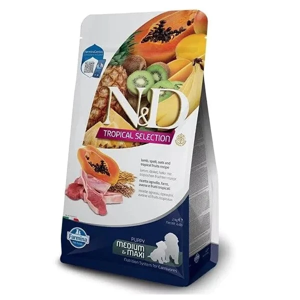 [PND0200029] N&D Tropical Selection Kuzu Etli Orta ve Büyük Irk Yavru Köpek Maması (2 Kg)