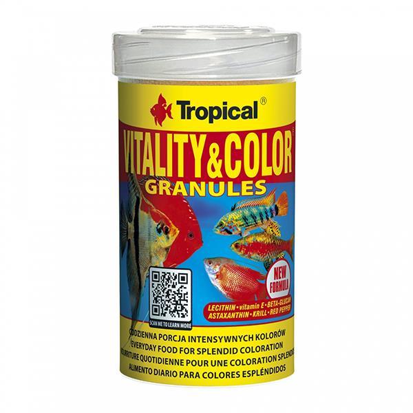 [60244] Tropical Vitality&Color Granules Renk Arttırıcı Granül Balık Yemi (138 Gr)