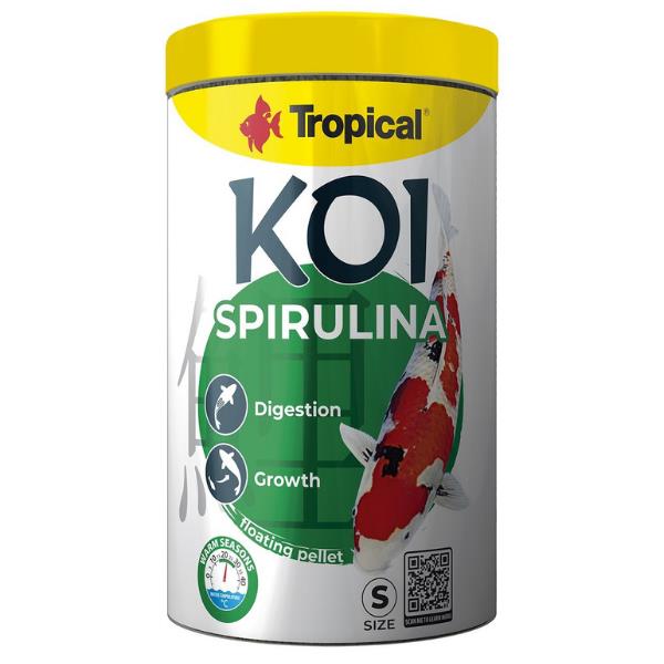Tropical Koi Spirulina Pellet Size S Sarımsaklı Pelet Koi Balığı Yemi