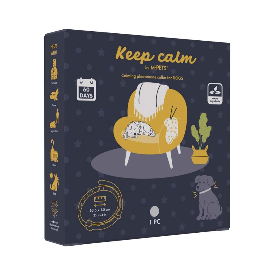 [10178699] M-Pets Keep Calm Calming Sakinleştirici Köpek Tasması