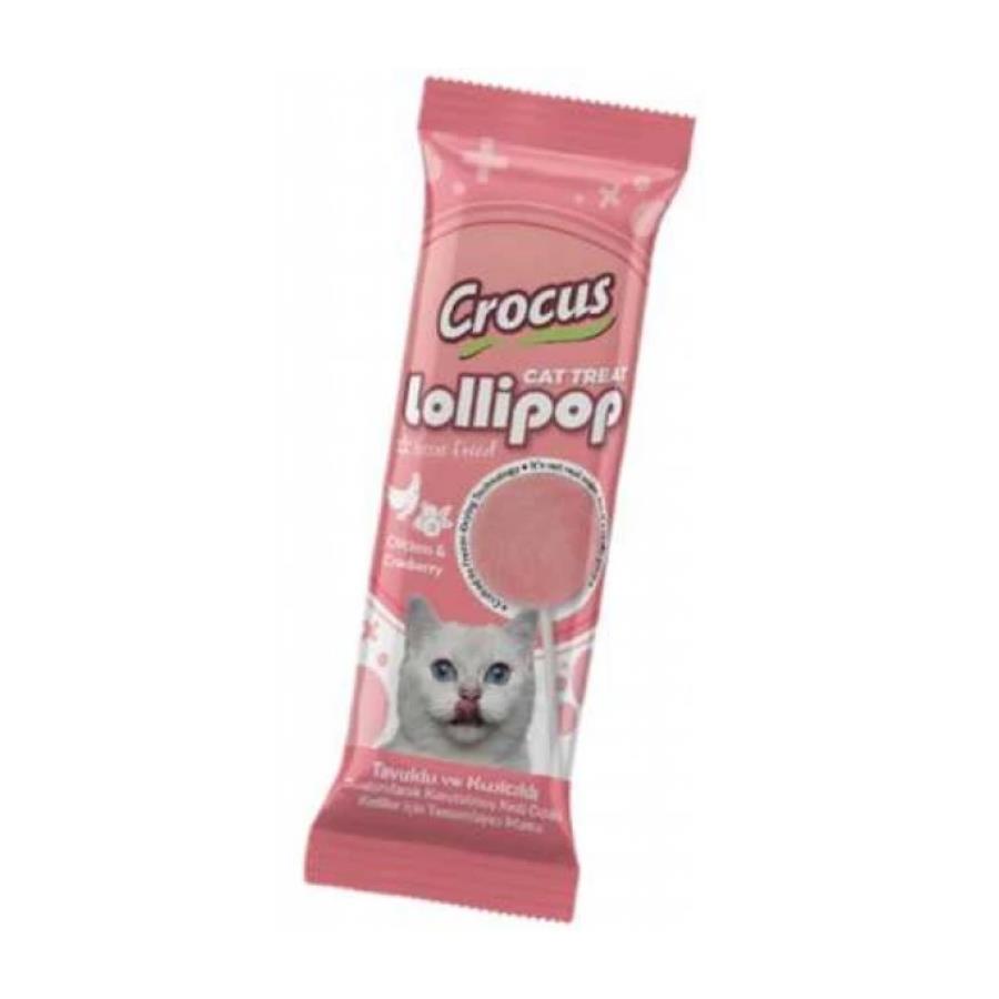 [326-003] Crocus Tavuklu ve Kızılcıklı Lolipop Kedi Ödül Maması 1.4 Gr 1 Adet