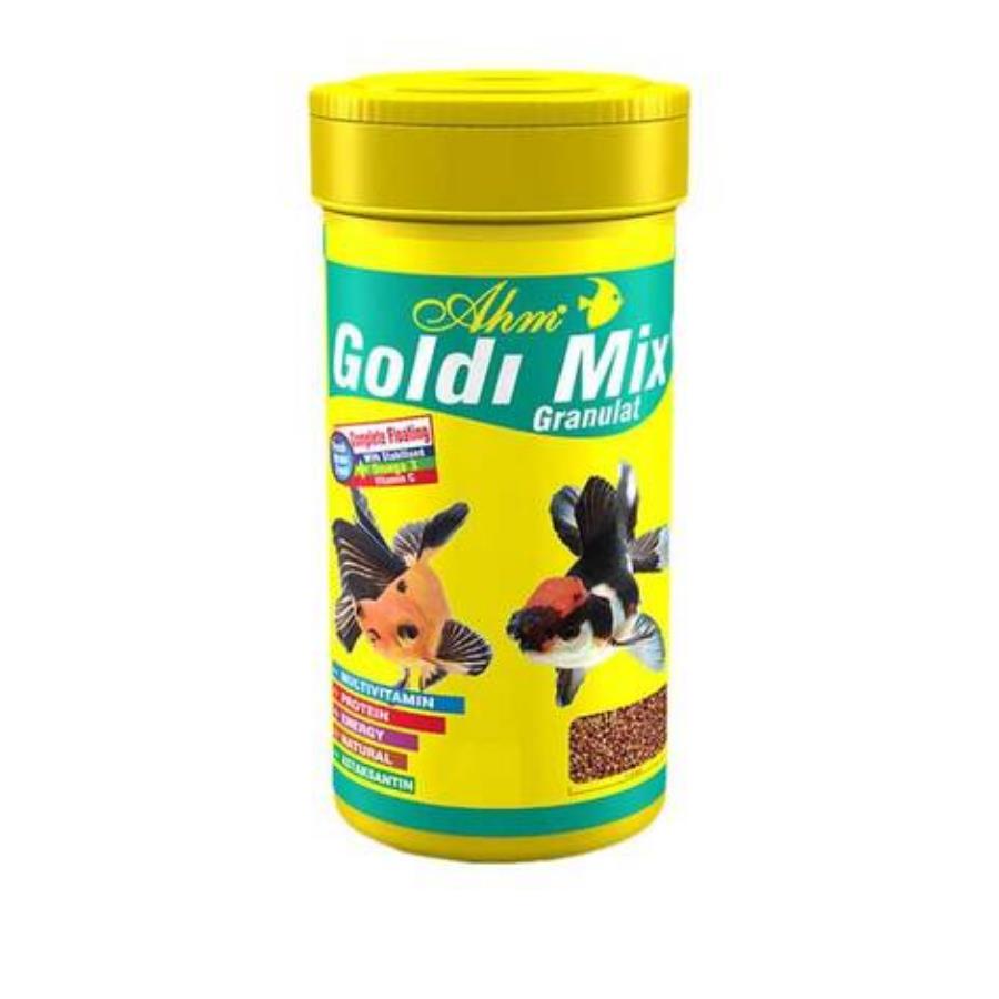 [696-30434] Ahm Goldi Mix Granulat Japon Balığı Yemi 100 Ml