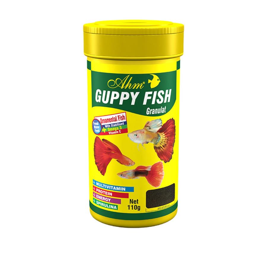 [696-31967] Ahm Guppy Fish Granulat Lepistes Balık yemi 100 Ml