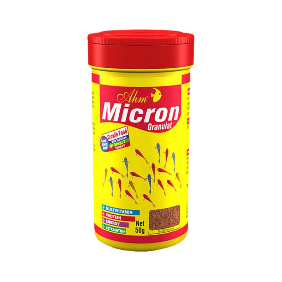 Ahm Micron Granulat Yavru Balıklar İçin Büyütme Yemi 100 Ml