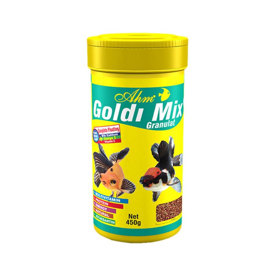 Ahm Goldi Mix Granulat Balık Yemi 250 Ml