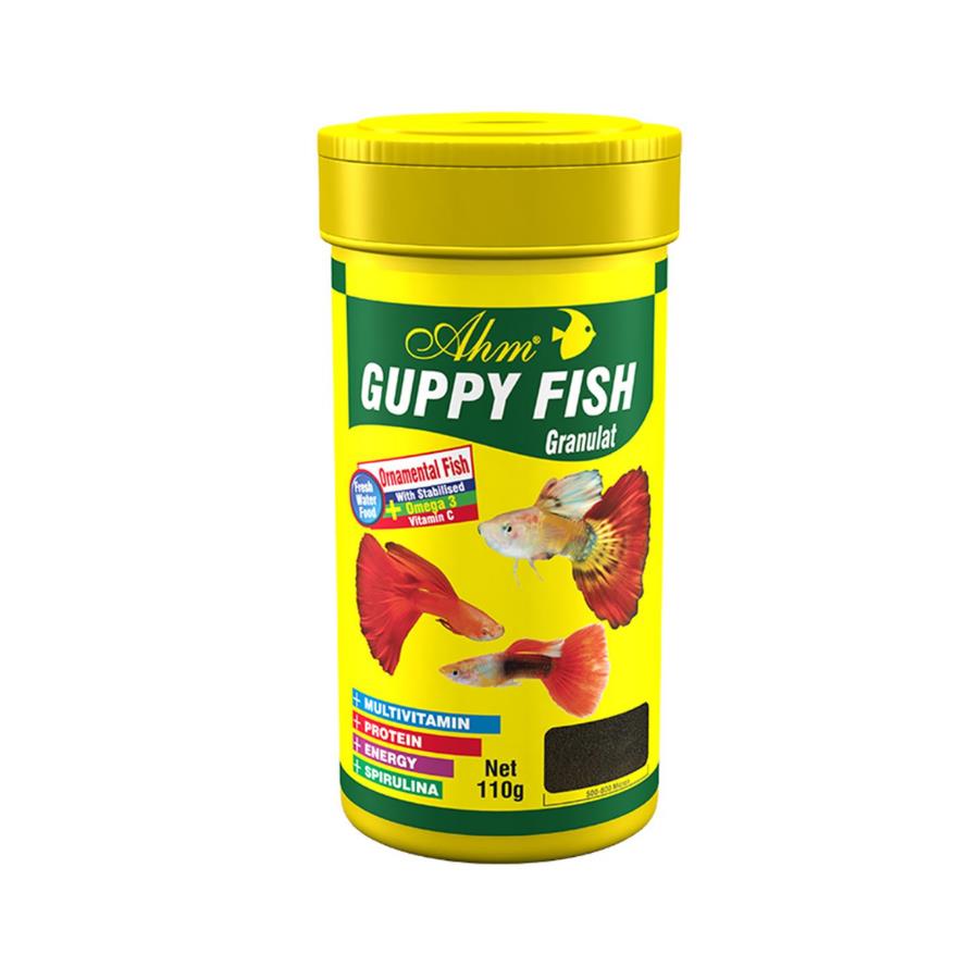 [696-31974] Ahm Guppy Fish Granulat Lepistes Balık Yemi 250 Ml