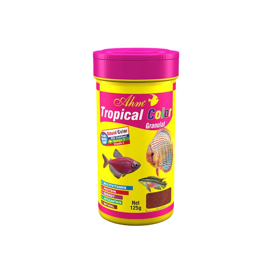 [696-31660] Ahm Tropical Colour Granulat Balık Yemi 250 Ml